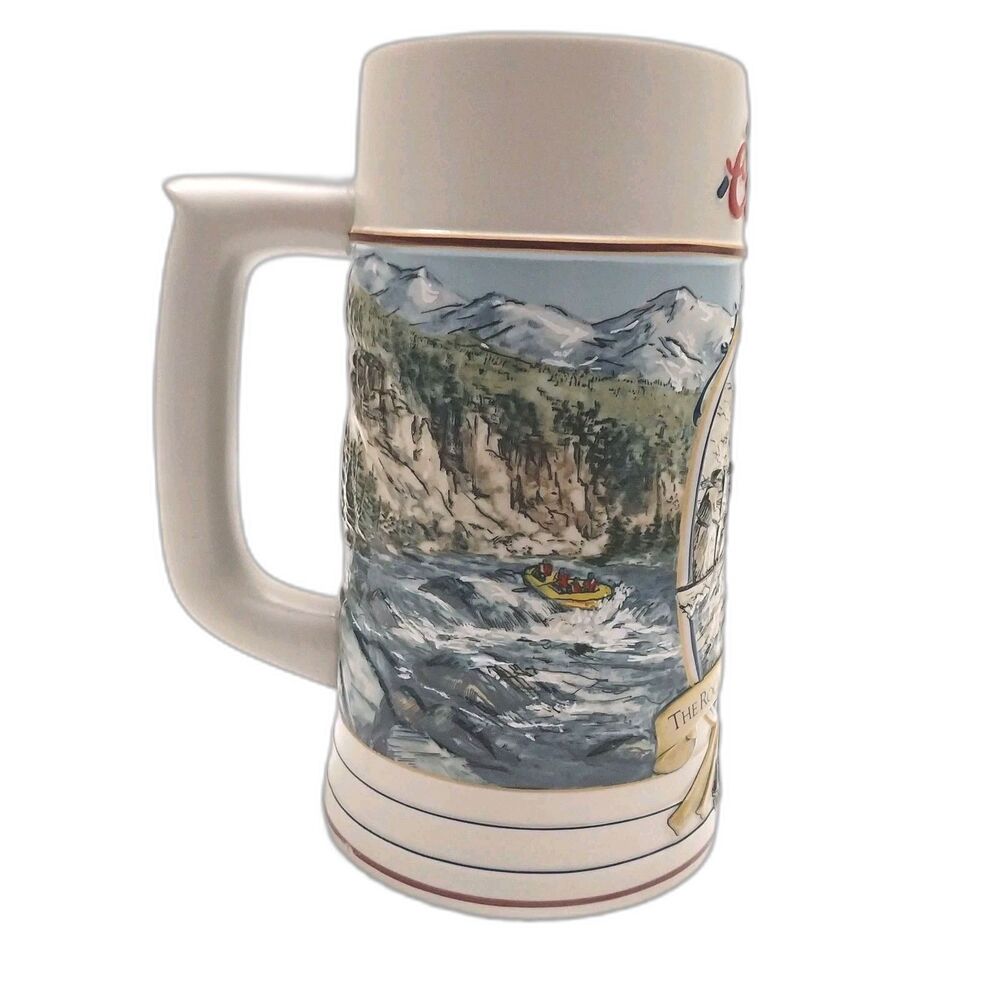 Vintage 1992 Original Coors Beer Stein #97189 Rocky Mountain Legend Series #E51